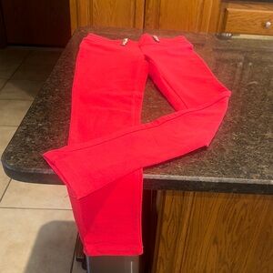 Women's Red Skinny Pants